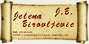 Jelena Birovljević vizit kartica